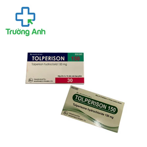 Tolperison 150mg Khapharco - Thuốc điều trị co cứng sau đột quỵ