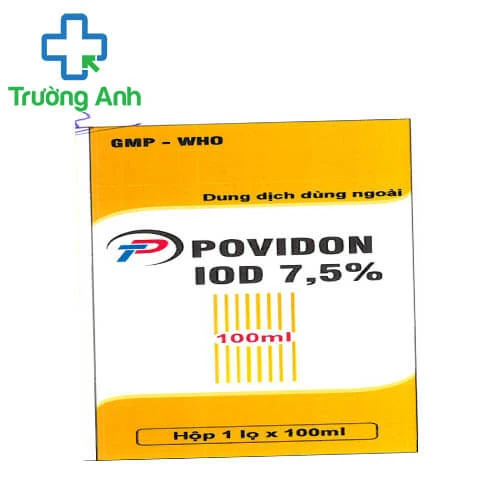 TP Povidon iod 7,5% - Giúp sát khuẩn, sát trùng hiệu quả