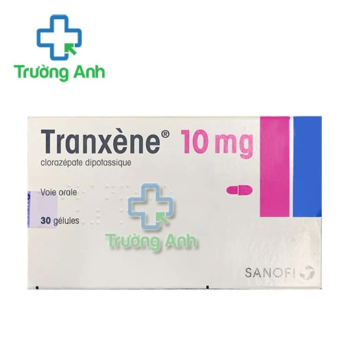 Tranxene 10mg Sanofi - Thuốc điều trị rối loạn lo âu hiệu quả