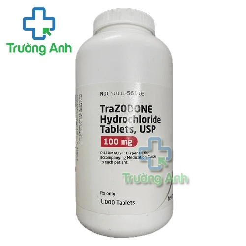 Trazodone Hydrochloride Tablets USP 100mg Teva - Thuốc điều trị trầm cảm