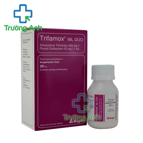 Trifamox IBL Duo 1000mg/250mg (bột) - Thuốc điều trị nhiễm khuẩn hiệu quả của Argentina