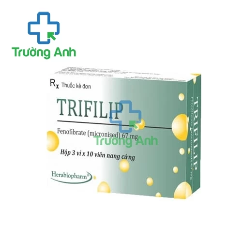 Trifilip 67mg Herabiopharm - Thuốc điều trị tăng lipid máu hiệu quả