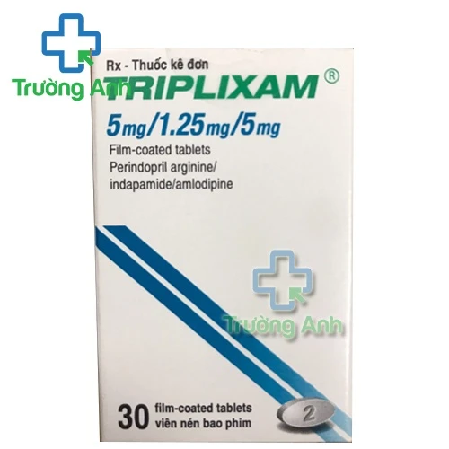 Triplixam 5mg/1.25mg/5mg Servier - Thuốc điều trị tăng huyết áp hiệu quả