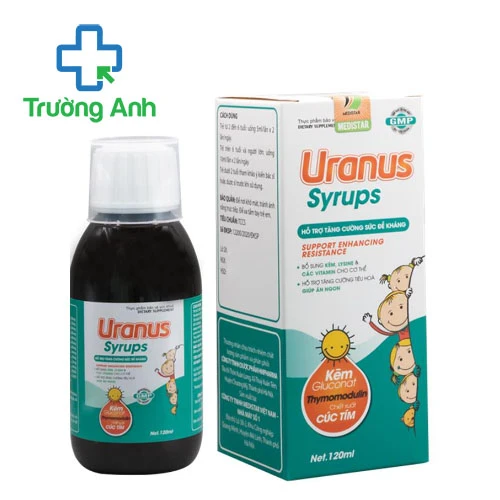 Uranus Syrups 120ml Medistar - Hỗ trợ bổ sung kẽm cho cơ thể