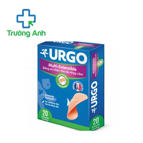 Băng cá nhân Urgo Multive-Extensible - 20 miếng cho da dành cho da nhạy cảm