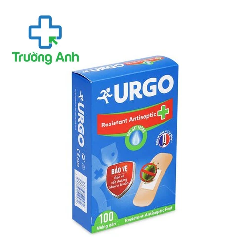 Băng cá nhân kháng khuẩn Urgo Resistant Antiseptic Pad 100 miếng