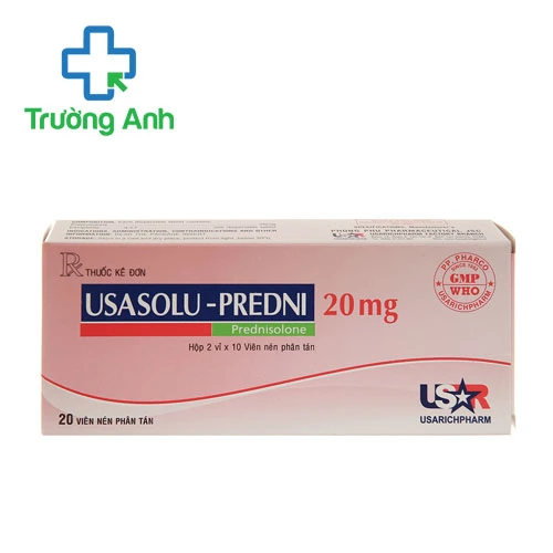 UsaSolu-Predni 20mg Usarichpharm - Thuốc điều trị chống viêm hiệu quả