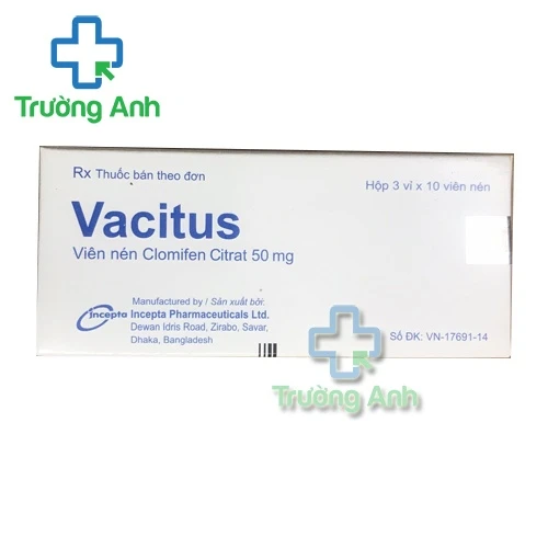 Vacitus Incepta - Thuốc điều trị vô sinh, không phóng noãn hiệu quả
