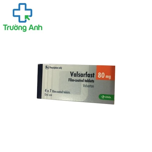 Valsarfast 80mg - Thuốc điều trị cao huyết áp, suy tim hiệu quả của KRKA