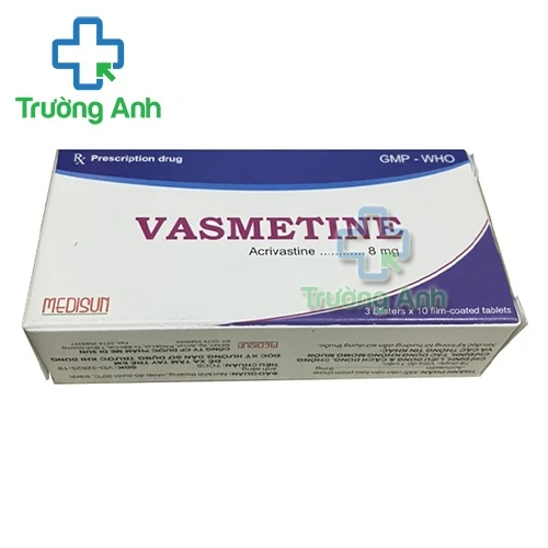 Vasmetine - Thuốc điều trị viêm mũi dị ứng và mề đay hiệu quả của Medisun