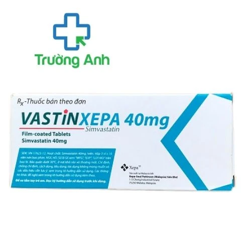 Vastinxepa 40mg - Thuốc điều trị tim mạch của Malaysia