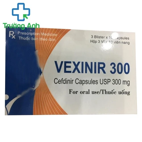Vexinir 300mg - Thuốc điều trị viêm nhiễm đường hô hấp hiệu quả