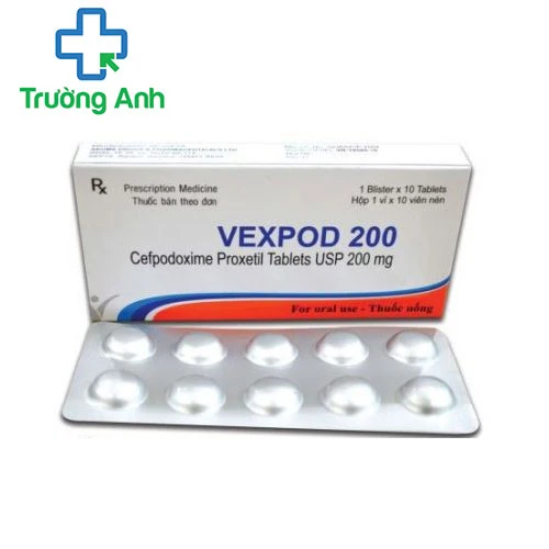 Vexpod 200 - Thuốc điều trị điều trị các nhiễm khuẩn của Ấn Độ
