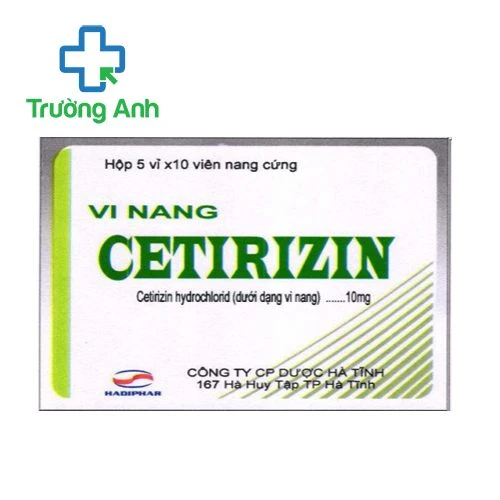 Vi nang Cetirizin Hadiphar- Thuốc điều trị chứng viêm mũi dị ứng