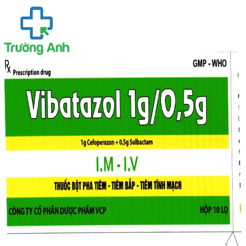 Vibatazol 1g/0,5g - Thuốc điều trị nhiễm khuẩn hiệu quả của VCP