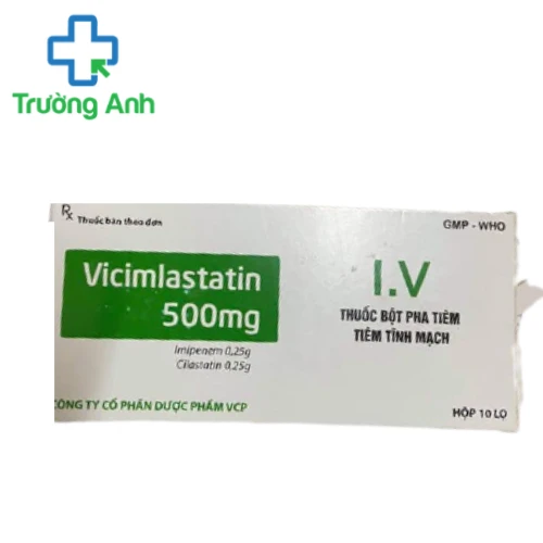 Vicimlastatin 500mg VCP - Thuốc điều trị nhiễm khuẩn hiệu quả