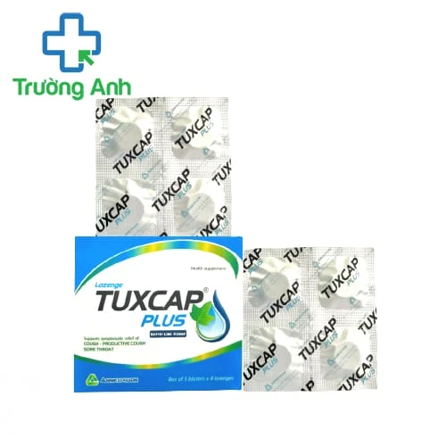 Viên ngậm Tuxcap Plus (vỉ) Agimexpharm - Hỗ làm ấm đường hô hấp