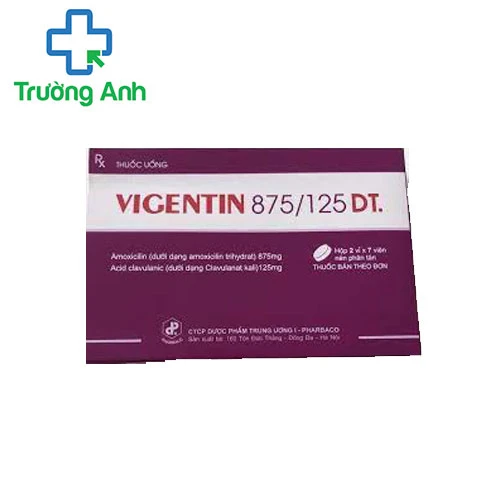 Vigentin 875/125 DT - Thuốc điều trị nhiễm trùng hiệu quả của Pharbaco