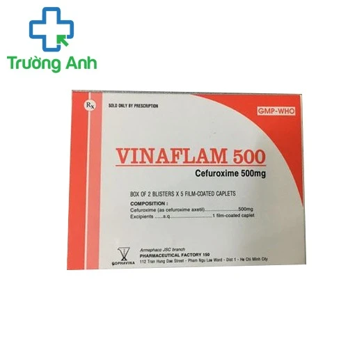 Vinaflam 500mg - Thuốc điều trị nhiễm khuẩn đường hô hấp hiệu quả