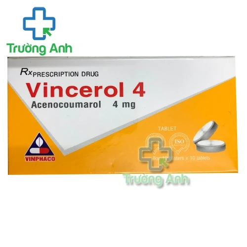 Vincerol 4mg - Thuốc phòng và điều trị huyết khối tĩnh mạch hiệu quả của Vinphaco