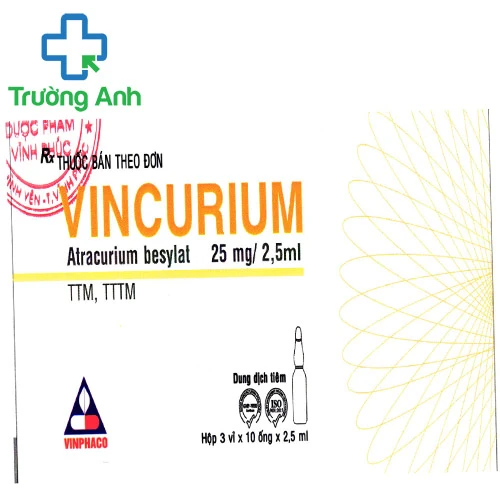 Vincurium - Thuốc gây mê đường hô hấp hiệu quả của Vinphaco
