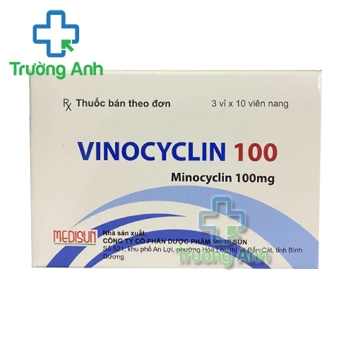 Vinocyclin 100 - Thuốc điều trị nhiễm trùng hiệu quả của MEDISUN
