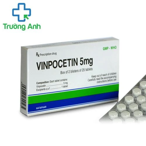 Vinpocetin 5mg Hataphar - Thuốc điều trị rối loạn tuần hoàn máu não hiệu quả