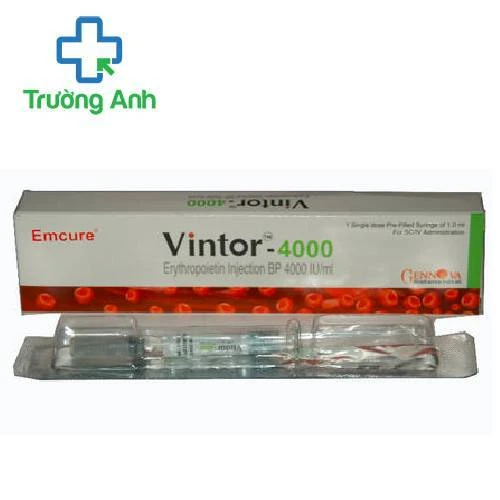 VINTOR 4000 - Thuốc kích thích tạo hồng cầu, điều trị thiếu máu của Gennova