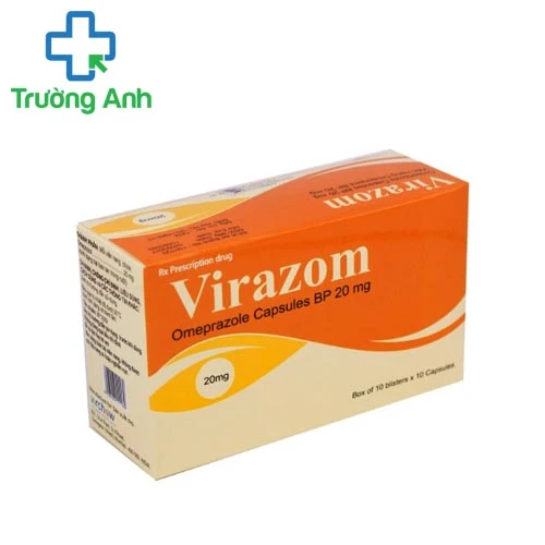 Virazom Cap.20mg - Thuốc điều trị viêm loét dạ dày, tá tràng hiệu quả