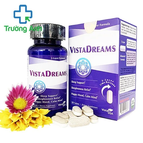 Vistadreams - Hỗ trợ ngủ ngon, cải thiện tình trạng mất ngủ hiệu quả