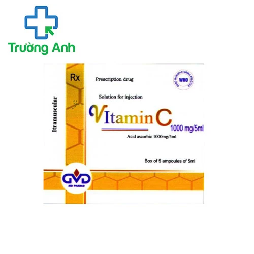Vitamin C 1000mg/5ml MD Pharco - Phòng và điều trị bệnh scorbut