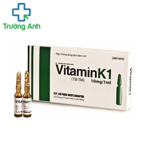 Vitamin K1 10mg/1ml Danapha - Thuốc phòng xuất huyết não ở trẻ sơ sinh hiệu quả