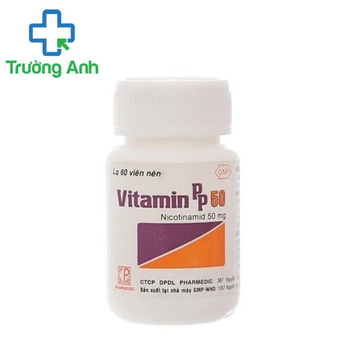 Vitamin PP 50 Pharmedic - Giúp điều trị bệnh pellagra hiệu quả