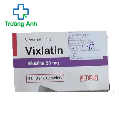 VIXLATIN - Thuốc điều trị bệnh viêm mũi dị ứng của MEDISUN