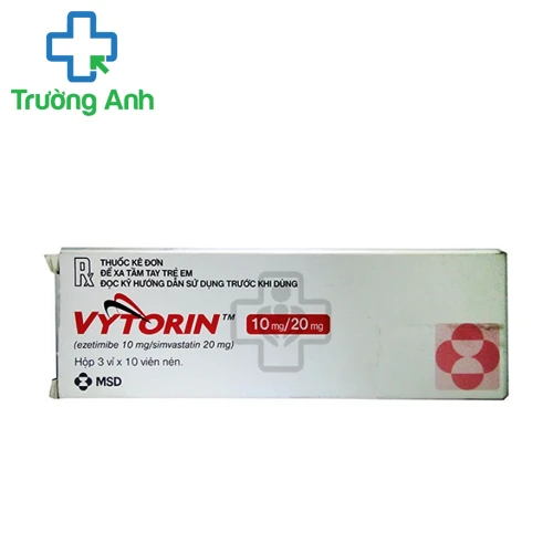 Vytorin 10/20mg - Thuốc điều trị tăng mỡ máu hiệu quả của Mỹ