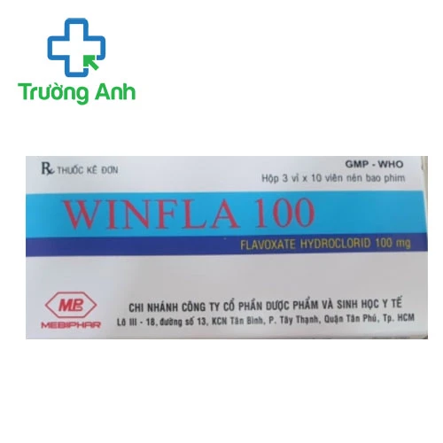 Winfla 100 Mebiphar - Thuốc chống co thắt tiết niệu hiệu quả