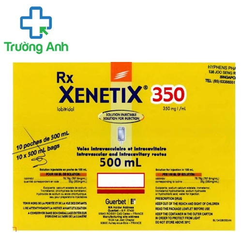 Xenetix 350 (500ml) - Thuốc cản quang để chụp X quang hiệu quả