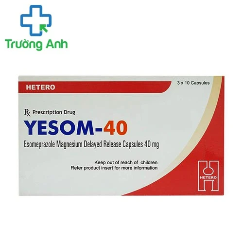 Yesom 40mg - Thuốc điều trị viêm loét dạ dày, tá tràng hiệu quả của Ấn Độ