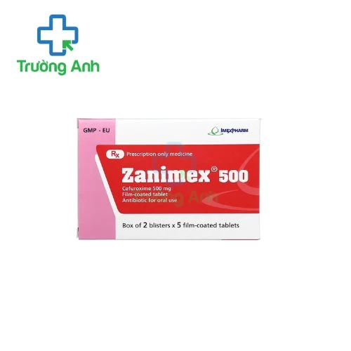 Zanimex 500 Imexpharm - Thuốc điều trị nhiễm khuẩn
