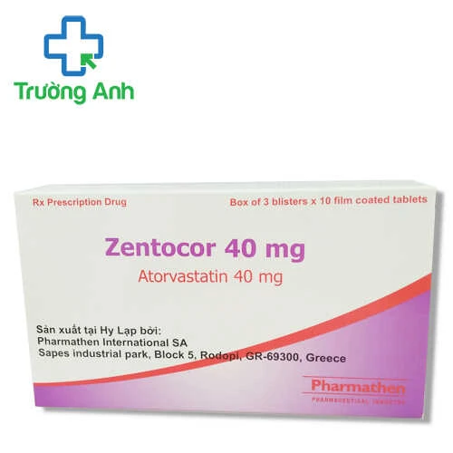 Zentocor 40mg - Thuốc điều trị giảm cholesterol hiệu quả của Hy Lạp