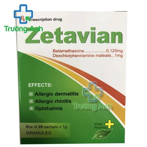 Zetavian - Thuốc điều trị dị ứng hiệu quả của Tipharco