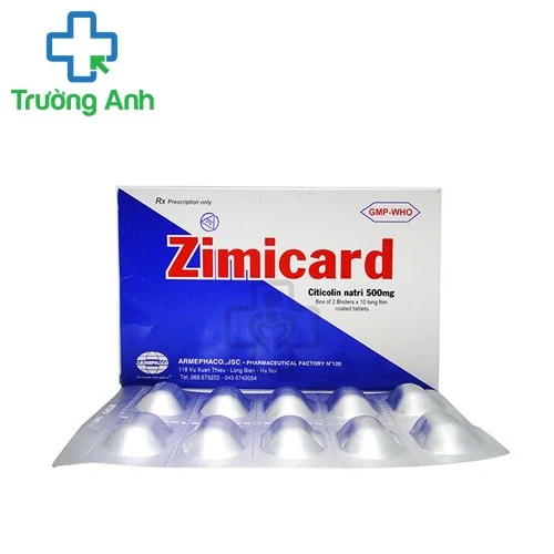 Zimicard 500mg - Thuốc điều trị các bệnh não cấp tính hiệu quả