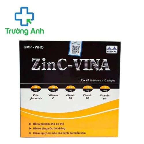 Zin C Vina Vinaphar - Hỗ trợ bổ sung kẽm cho cơ thể