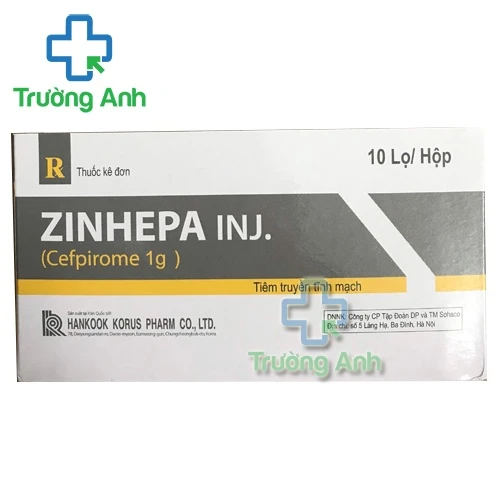 Zinhepa Inj - Thuốc điều trị nhiễm khuẩn hiệu quả của Hàn Quốc
