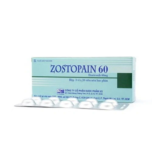 ZOSTOPAIN 60 - Thuốc điều trị viêm cột sống dính khớp của F.T.PHARMA