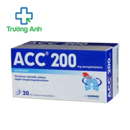 ACC Pluzz 200 - Thuốc điều trị rối loạn dịch tiết hô hấp hiệu quả