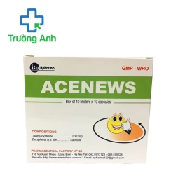 Acenews 200mg Armephaco - Thuốc điều trị các rối loạn về tiết dịch hô hấp hiệu quả