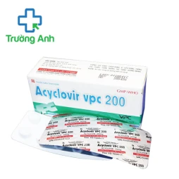 Acyclovir VPC 200 - Thuốc điều trị nhiễm trùng Herpes simplex hiệu quả