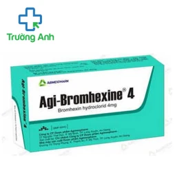 Agi-Bromhexine 4 (hộp 100 viên) - Thuốc điều trị rối loạn tiết dịch phế quản
