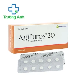 Agifuros 20 Agimexpharm - Thuốc điều trị phù hiệu quả